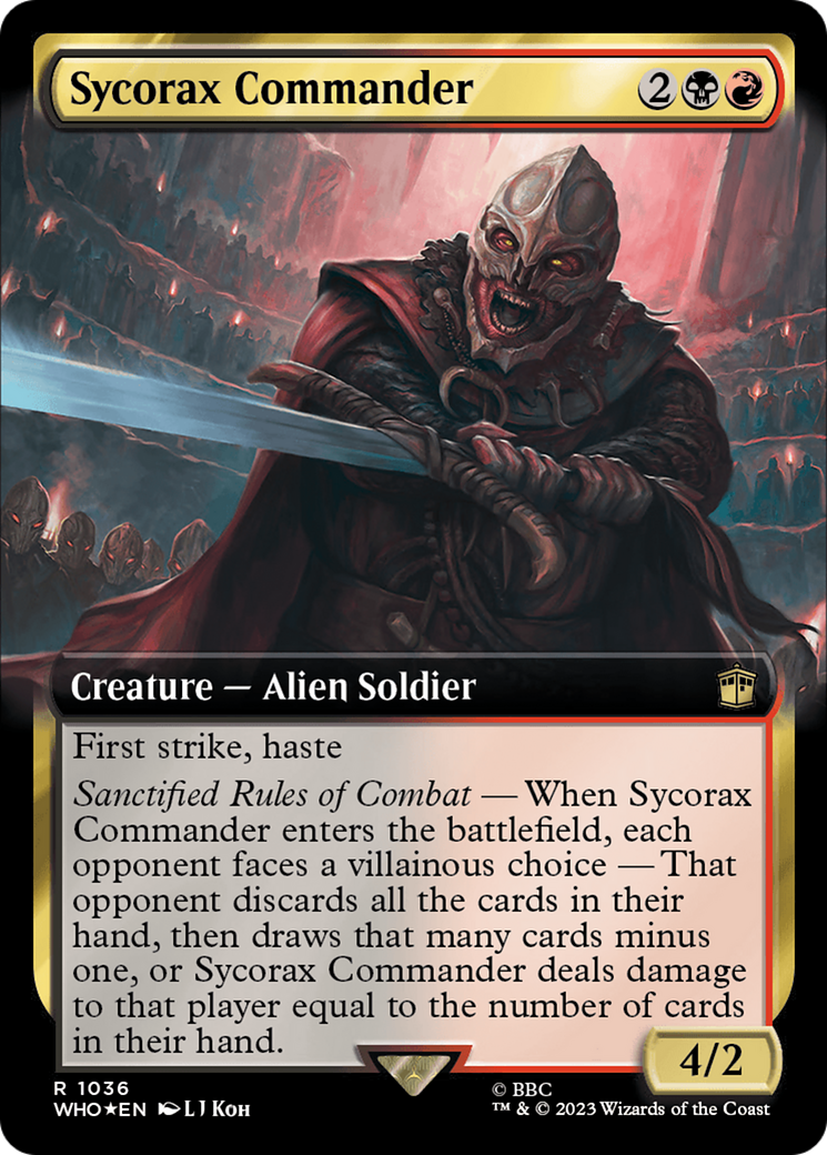 Sycorax Commander (Extended Art) (Surge Foil) [Doctor Who] | Rock City Comics