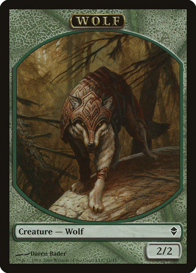 Wolf Token [Zendikar Tokens] | Rock City Comics