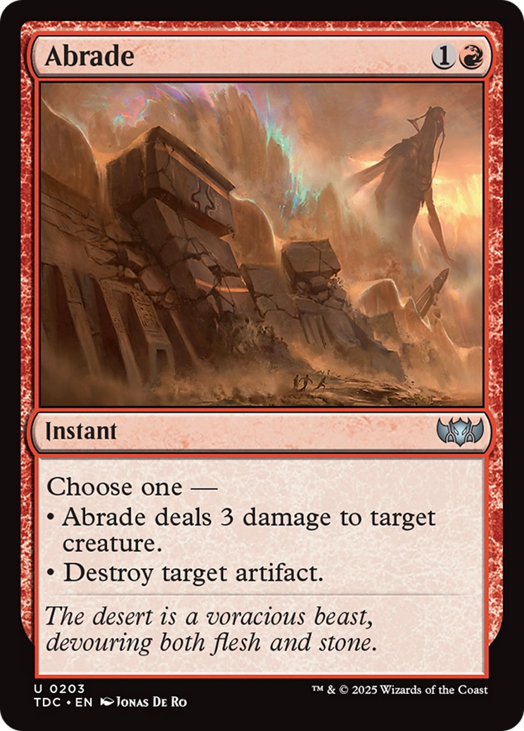 Abrade [Tarkir: Dragonstorm Commander] | Rock City Comics