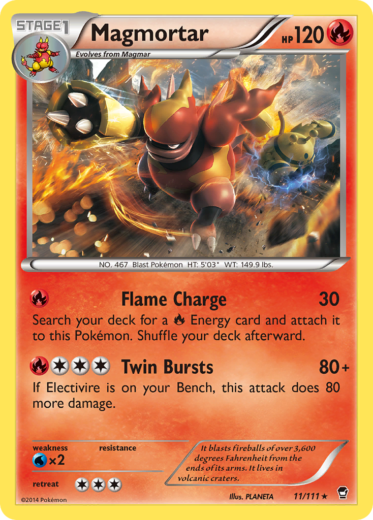 Magmortar (11/111) [XY: Furious Fists] | Rock City Comics