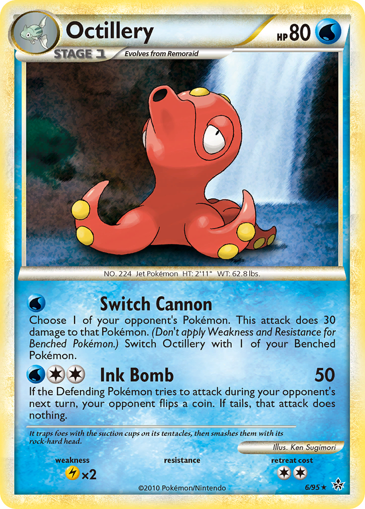 Octillery (6/95) [HeartGold & SoulSilver: Unleashed] | Rock City Comics