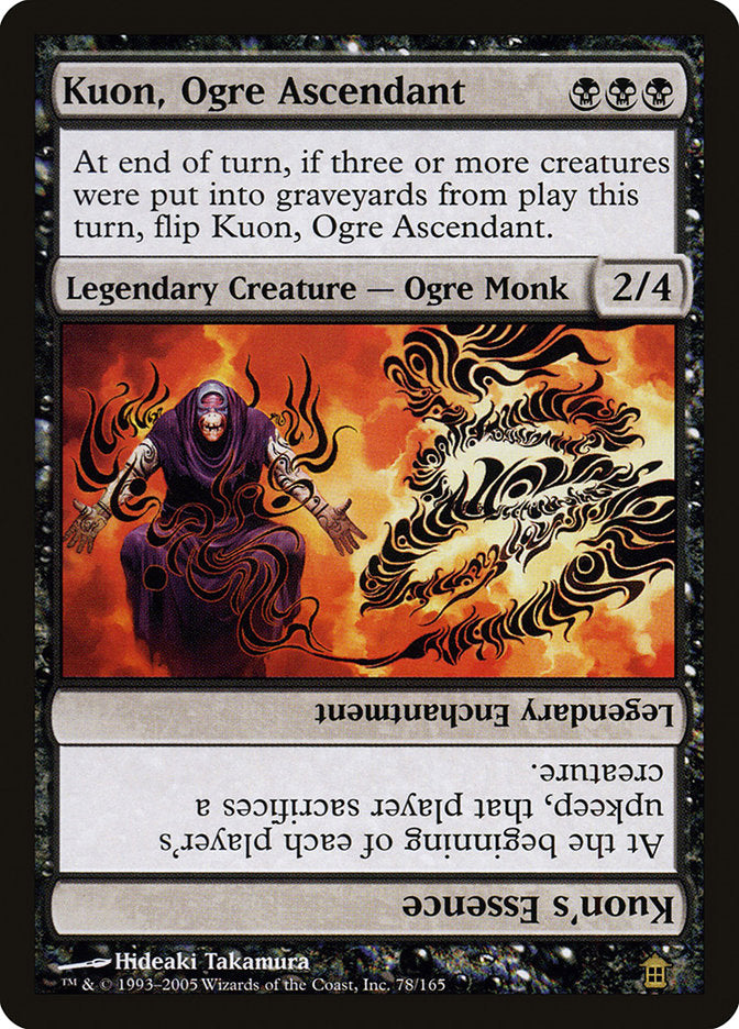 Kuon, Ogre Ascendant // Kuon's Essence [Saviors of Kamigawa] | Rock City Comics