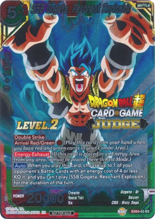 SSB Gogeta, Resonant Explosion (Level 2) (EX04-03) [Judge Promotion Cards] | Rock City Comics