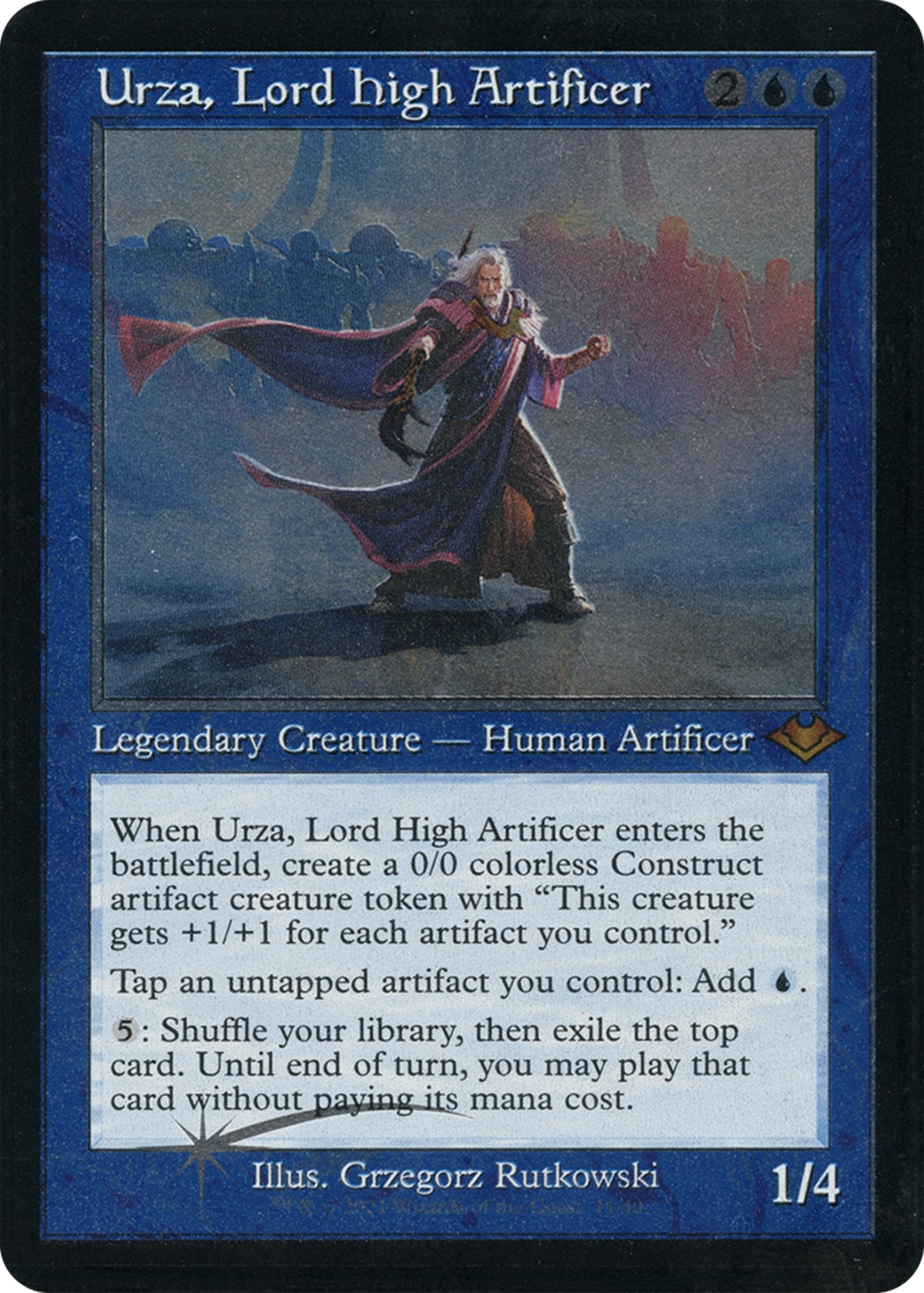 Urza, Lord High Artificer (Retro Foil Etched) [Modern Horizons] | Rock City Comics