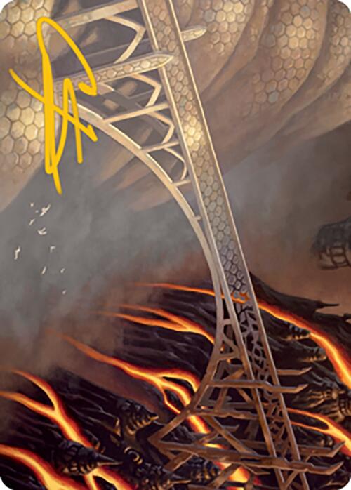 Rustvale Bridge Art Card (Gold-Stamped Signature) [Modern Horizons 2 Art Series] | Rock City Comics