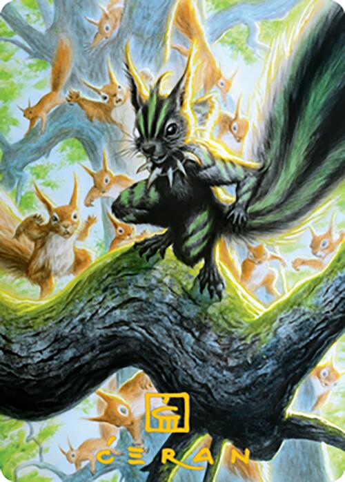 Chatterfang, Squirrel General Art Card (67) (Gold-Stamped Signature) [Modern Horizons 2 Art Series] | Rock City Comics