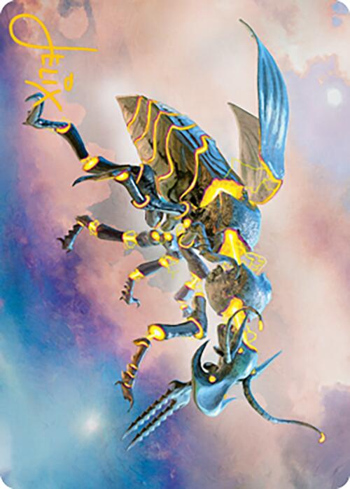 Zabaz, the Glimmerwasp Art Card (Gold-Stamped Signature) [Modern Horizons 2 Art Series] | Rock City Comics