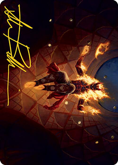 Yusri, Fortune's Flame Art Card (Gold-Stamped Signature) [Modern Horizons 2 Art Series] | Rock City Comics