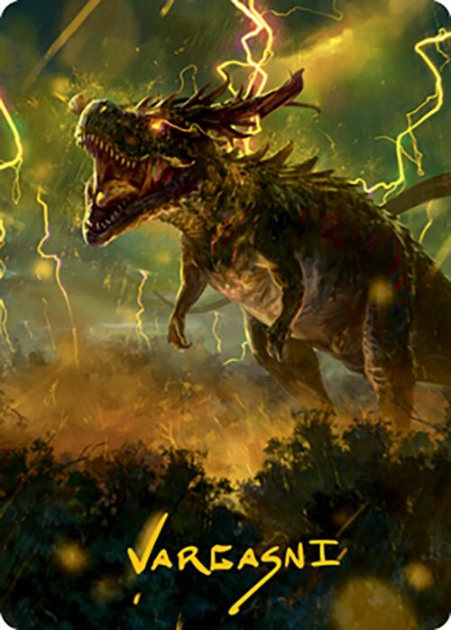 Thrasta, Tempest's Roar Art Card (42) (Gold-Stamped Signature) [Modern Horizons 2 Art Series] | Rock City Comics