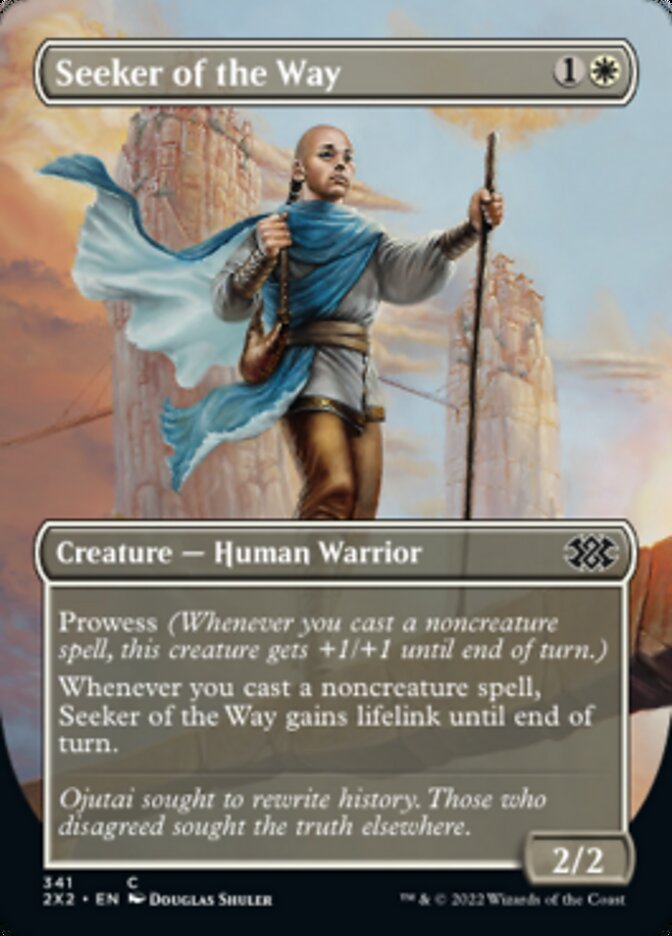 Seeker of the Way (Borderless Alternate Art) [Double Masters 2022] | Rock City Comics