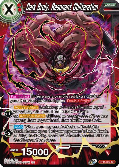 Dark Broly, Resonant Obliteration (BT15-004) [Saiyan Showdown] | Rock City Comics