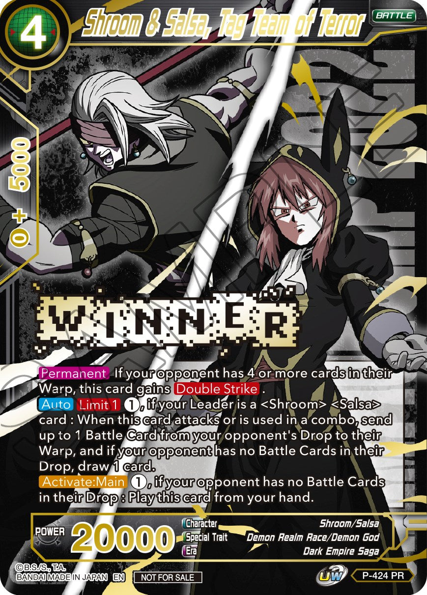 Shroom & Salsa, Tag Team of Terror (Championship Pack 2022 Vol.2) (Winner Gold Stamped) (P-424) [Promotion Cards] | Rock City Comics