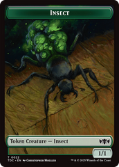 Insect (0022) // Zombie Druid Double-Sided Token [Tarkir: Dragonstorm Commander Tokens] | Rock City Comics