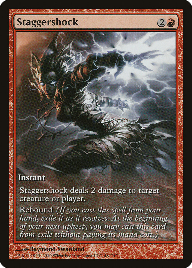 Staggershock (Game Day) (Extended Art) [Rise of the Eldrazi Promos] | Rock City Comics