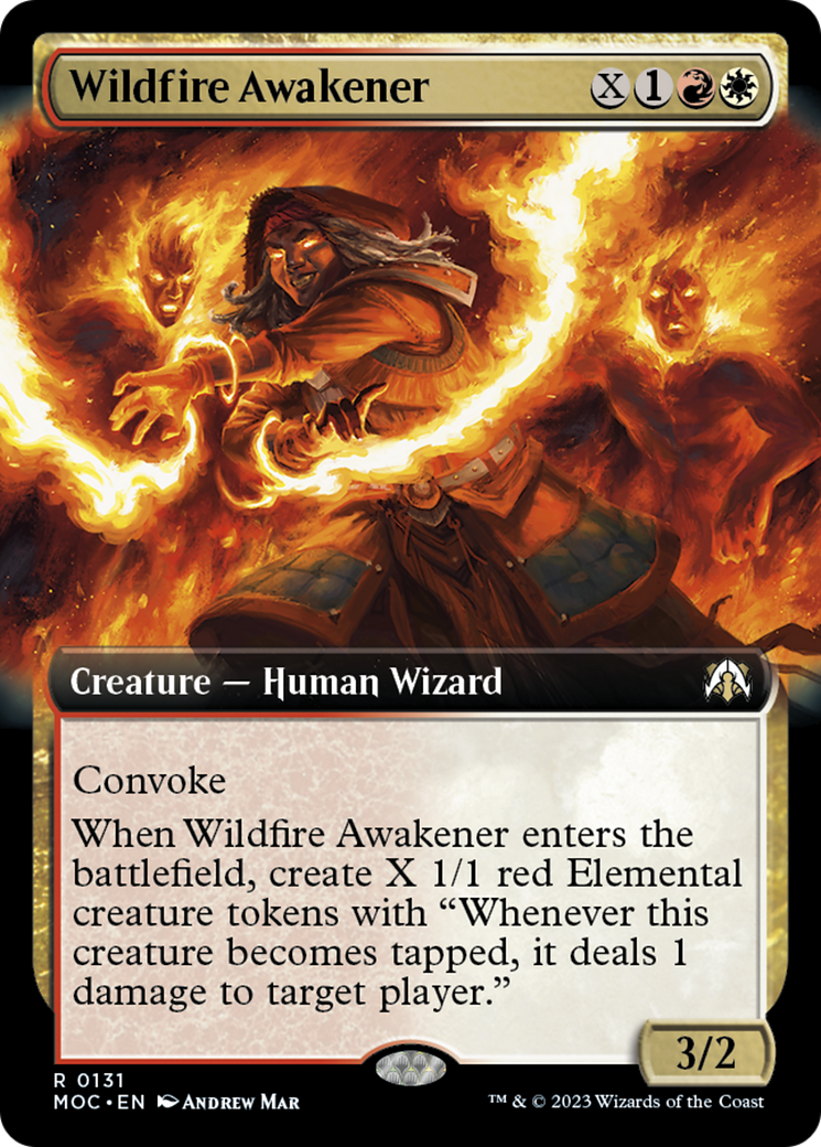 Wildfire Awakener (Extended Art) [March of the Machine Commander] | Rock City Comics