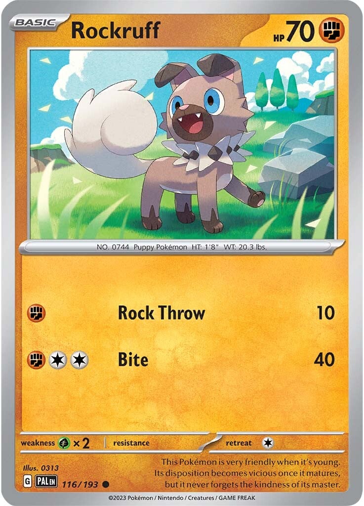 Rockruff (116/193) [Scarlet & Violet: Paldea Evolved] | Rock City Comics