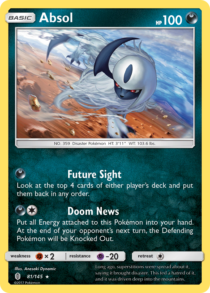 Absol (81/145) [Sun & Moon: Guardians Rising] | Rock City Comics