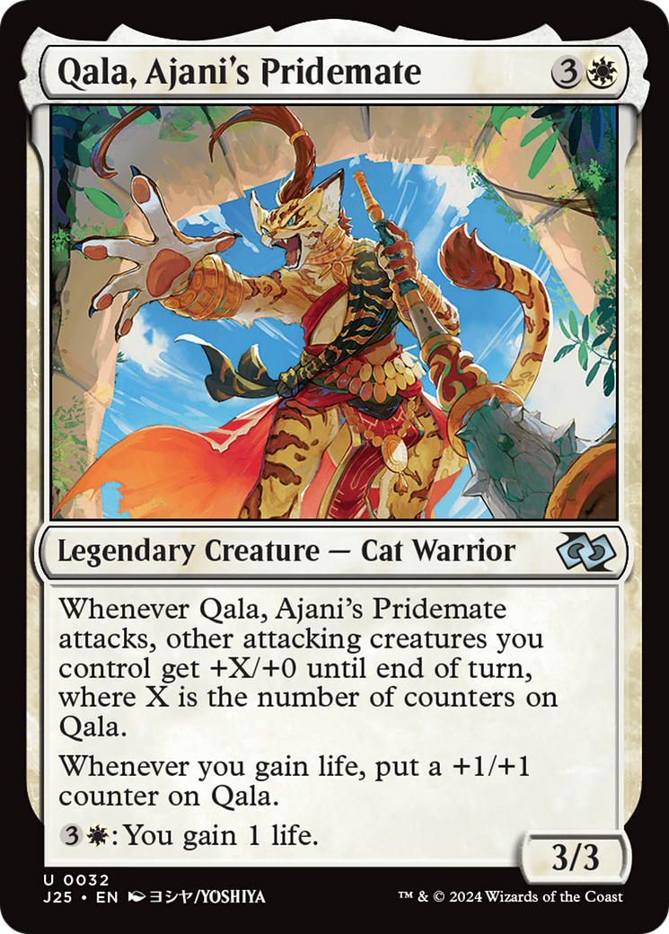 Qala, Ajani's Pridemate (Anime) [Foundations Jumpstart] | Rock City Comics