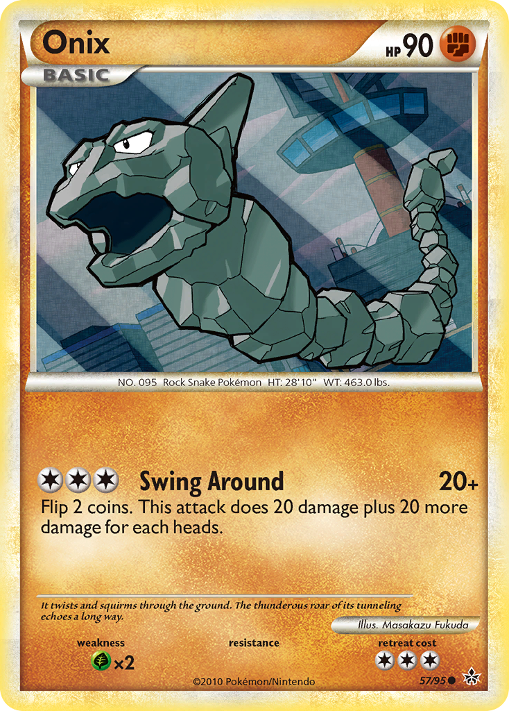 Onix (57/95) [HeartGold & SoulSilver: Unleashed] | Rock City Comics