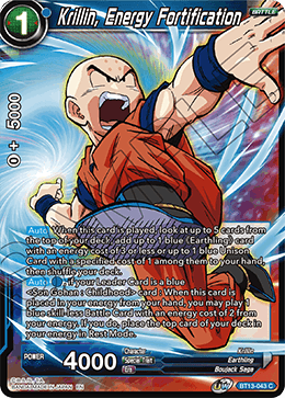 Krillin, Energy Fortification (Common) (BT13-043) [Supreme Rivalry] | Rock City Comics