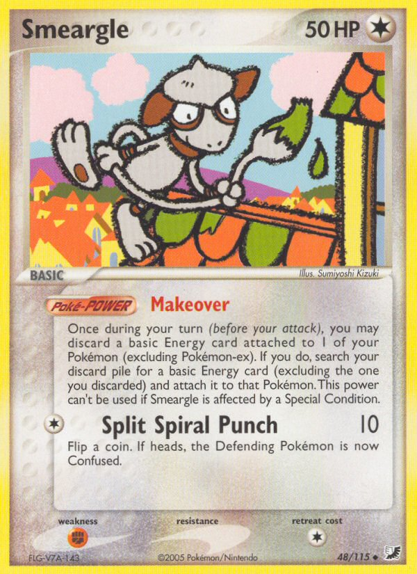 Smeargle (48/115) [EX: Unseen Forces] | Rock City Comics