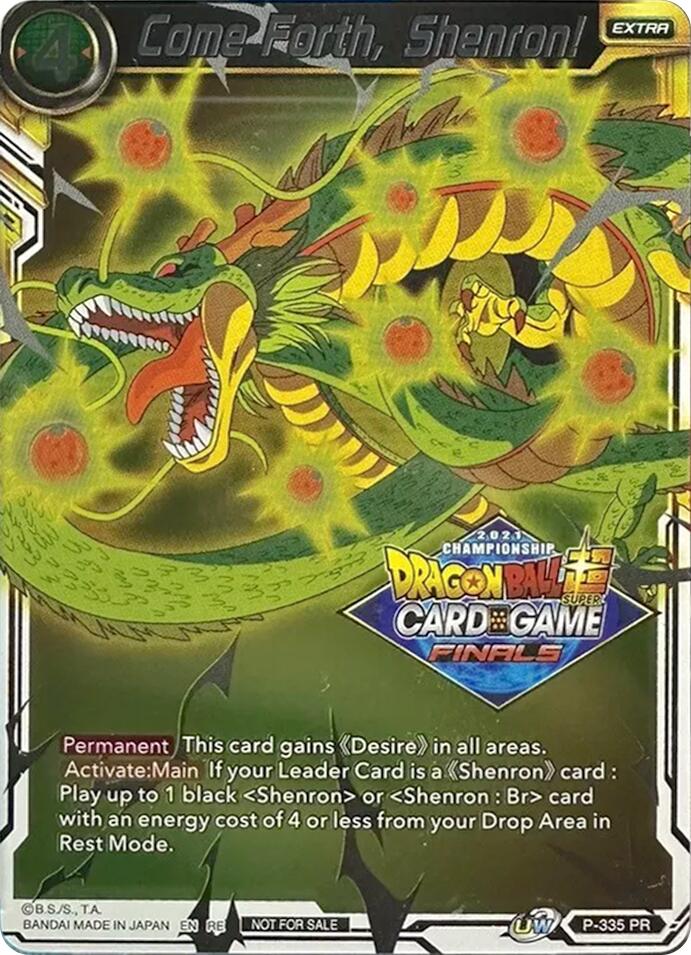 Come Forth, Shenron! (Championship Pack 2021 Vault Set) (P-335) [Tournament Promotion Cards] | Rock City Comics