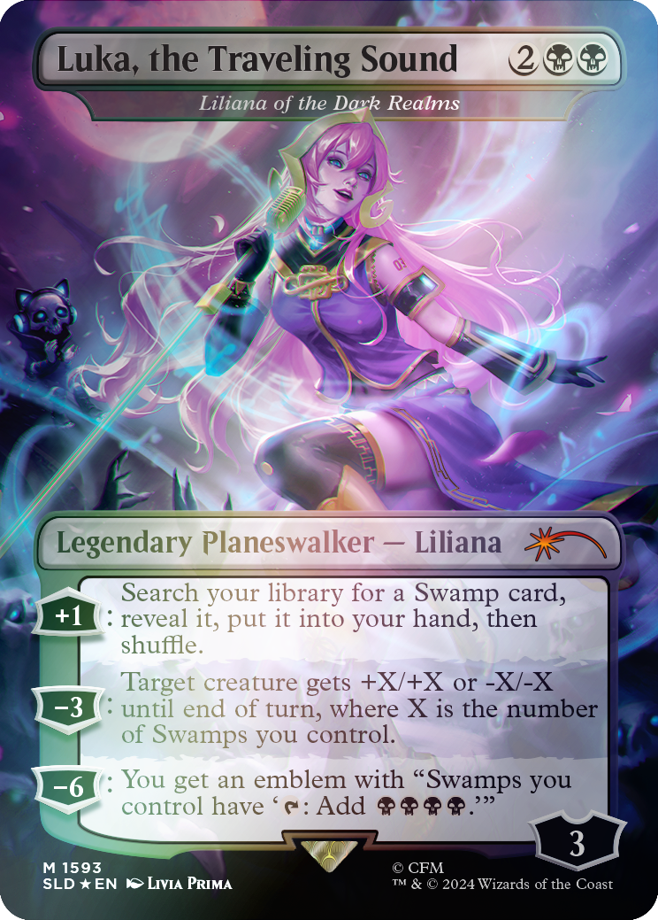 Luka, the Traveling Sound - Liliana of the Dark Realms (Rainbow Foil) [Secret Lair Drop Series] | Rock City Comics