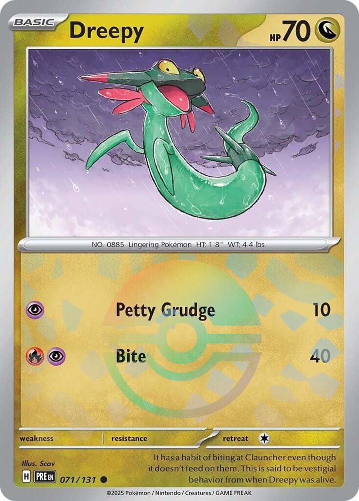 Dreepy (071/131) (Poke Ball Pattern) [Scarlet & Violet: Prismatic Evolutions] | Rock City Comics