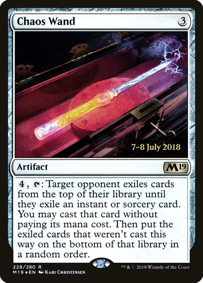 Chaos Wand [Core Set 2019 Prerelease Promos] | Rock City Comics