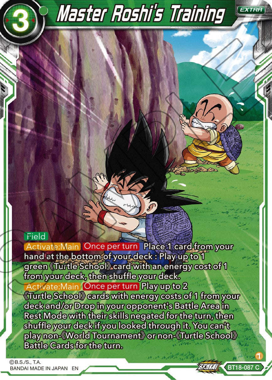 Master Roshi's Training (BT18-087) [Dawn of the Z-Legends] | Rock City Comics