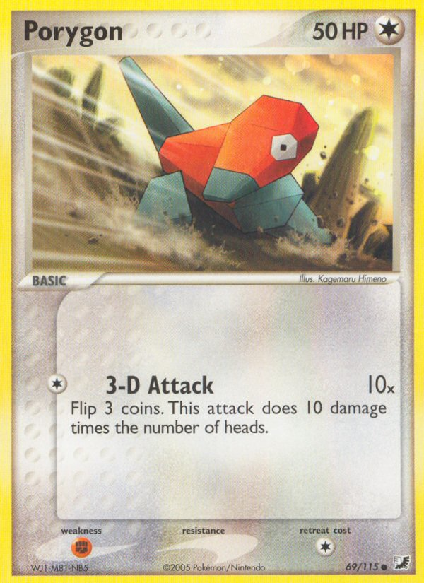 Porygon (69/115) [EX: Unseen Forces] | Rock City Comics