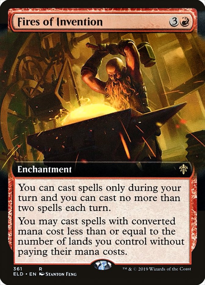 Fires of Invention (Extended Art) [Throne of Eldraine] | Rock City Comics