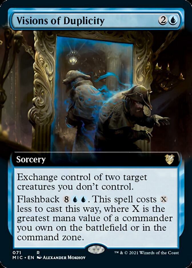 Visions of Duplicity (Extended Art) [Innistrad: Midnight Hunt Commander] | Rock City Comics