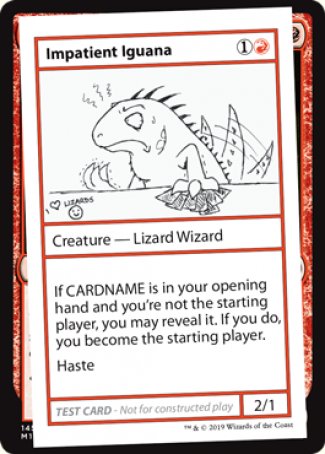 Impatient Iguana (2021 Edition) [Mystery Booster Playtest Cards] | Rock City Comics