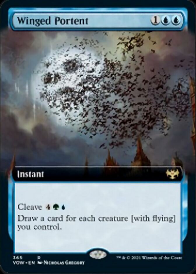 Winged Portent (Extended Art) [Innistrad: Crimson Vow] | Rock City Comics