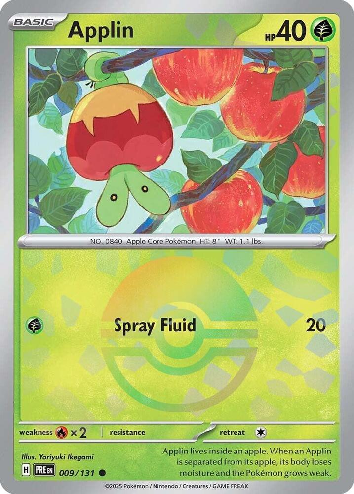 Applin (009/131) (Poke Ball Pattern) [Scarlet & Violet: Prismatic Evolutions] | Rock City Comics