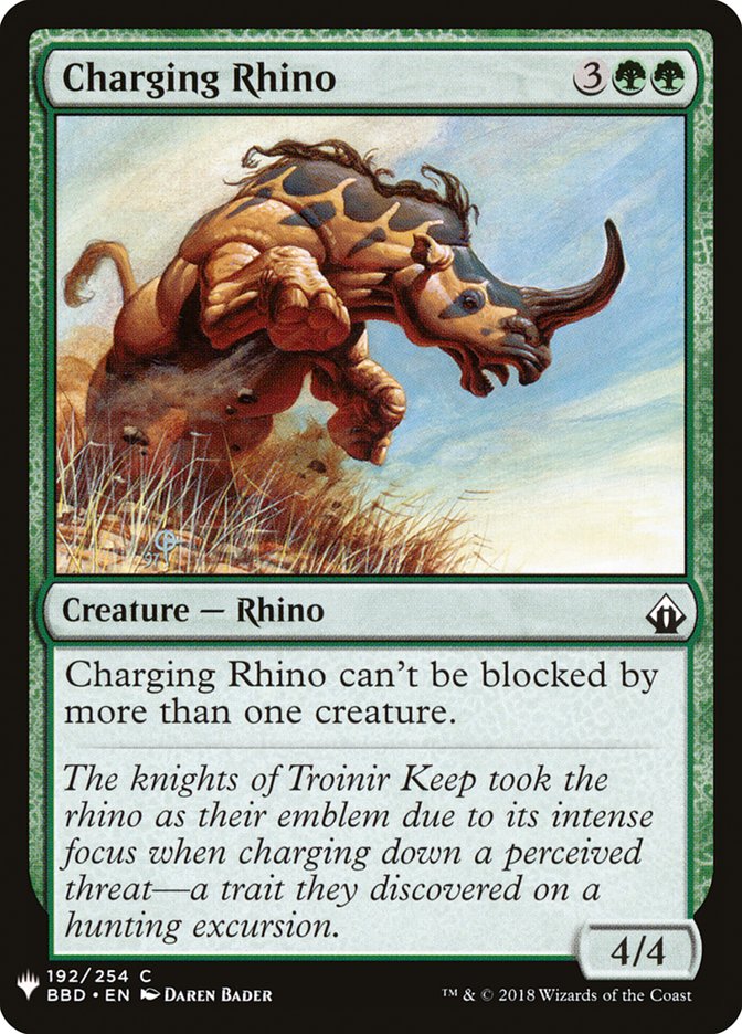 Charging Rhino [Mystery Booster] | Rock City Comics