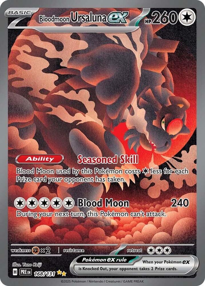 Bloodmoon Ursaluna ex (168/131) [Scarlet & Violet: Prismatic Evolutions] | Rock City Comics