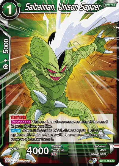 Saibaiman, Unison Sapper (BT15-086) [Saiyan Showdown] | Rock City Comics
