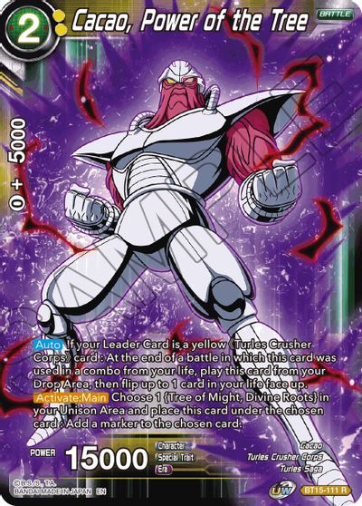 Cacao, Power of the Tree (BT15-111) [Saiyan Showdown] | Rock City Comics