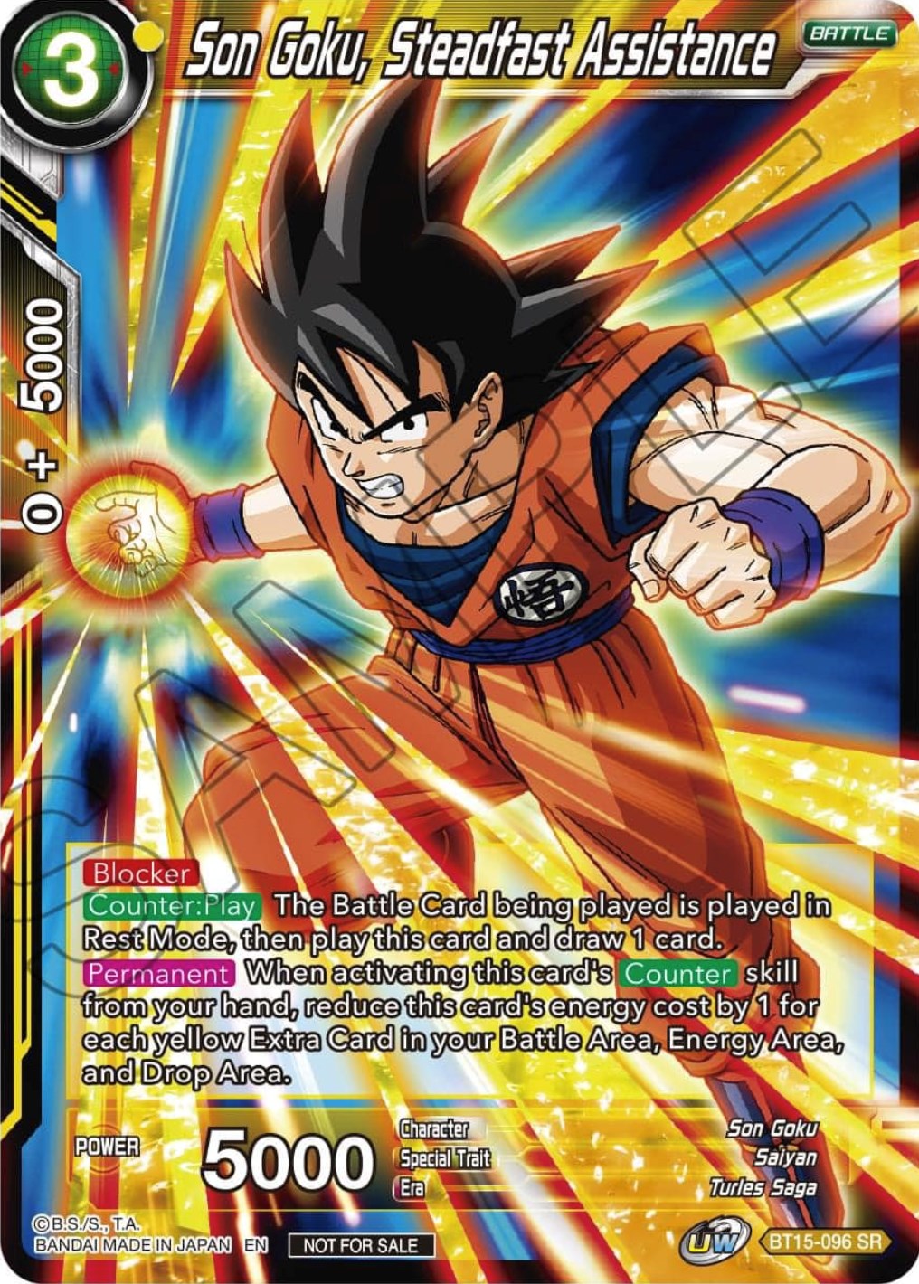 Son Goku, Steadfast Assistance (Zenkai Series Tournament Pack Vol.1) (BT15-096) [Tournament Promotion Cards] | Rock City Comics