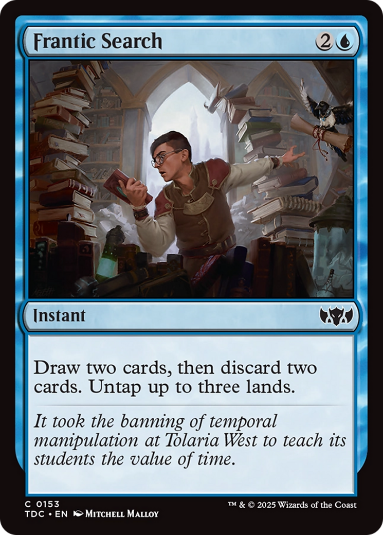 Frantic Search [Tarkir: Dragonstorm Commander] | Rock City Comics