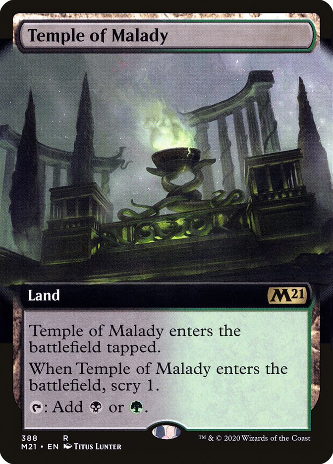 Temple of Malady (Extended Art) [Core Set 2021] | Rock City Comics