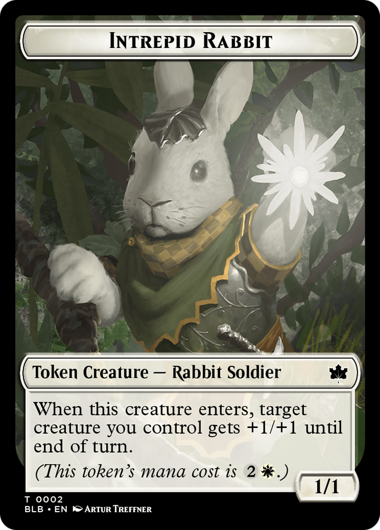 Intrepid Rabbit Token [Bloomburrow Tokens] | Rock City Comics