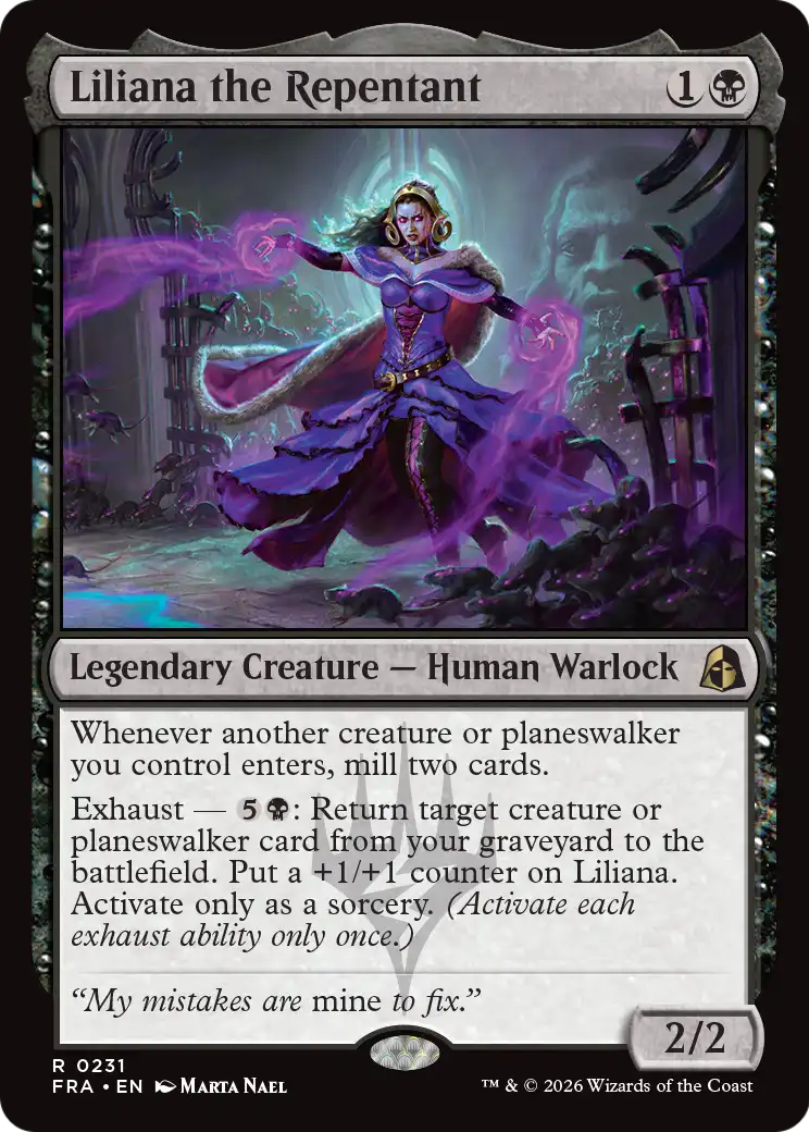 Liliana the Repentant [Reality Fracture] | Rock City Comics