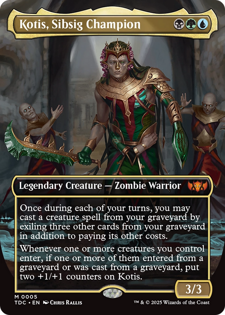 Kotis, Sibsig Champion (Borderless) [Tarkir: Dragonstorm Commander] | Rock City Comics