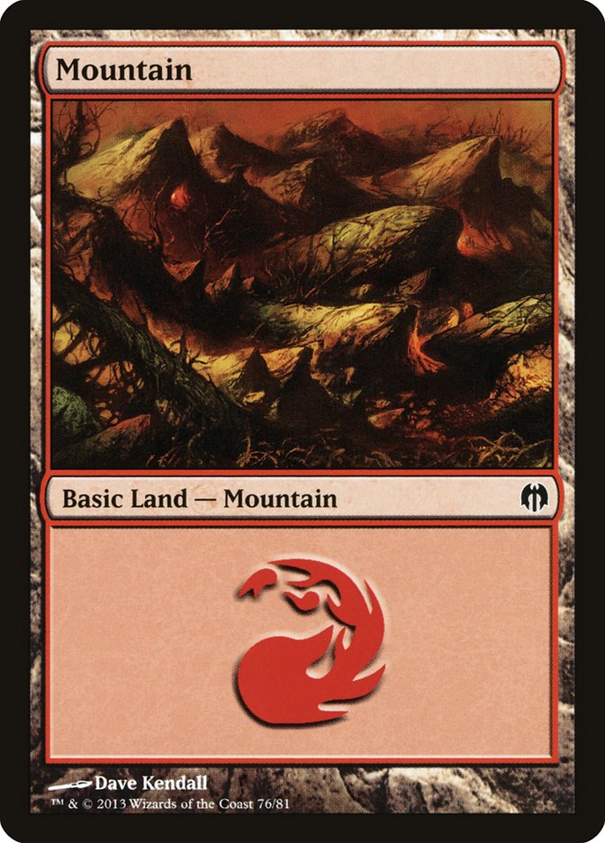 Mountain (76) [Duel Decks: Heroes vs. Monsters] | Rock City Comics