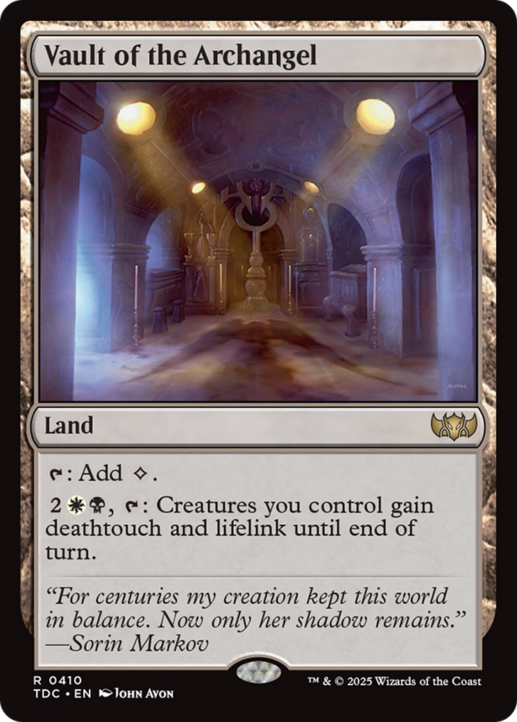 Vault of the Archangel [Tarkir: Dragonstorm Commander] | Rock City Comics