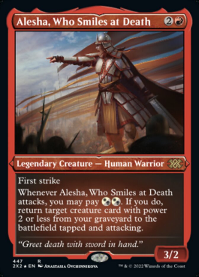 Alesha, Who Smiles at Death (Foil Etched) [Double Masters 2022] | Rock City Comics