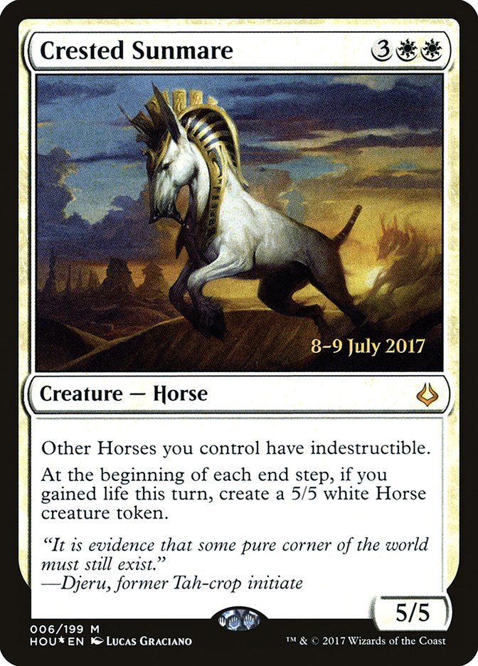Crested Sunmare [Hour of Devastation Prerelease Promos] | Rock City Comics